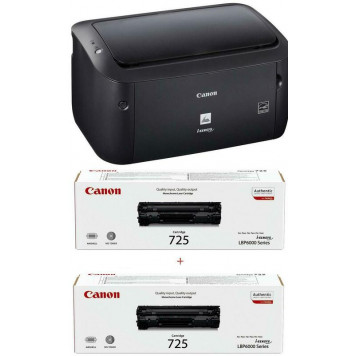 Imprimantă monocromă Canon ImageCLASS LBP-6030B Bundle, & CRG725 x 2 pcs-0