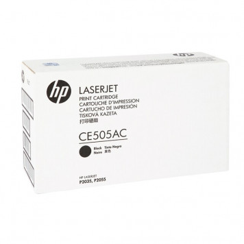 Cartuș original HP CE505AC Black-0