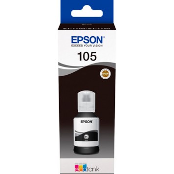 Cerneala originala Epson C13T00Q140, 105 EcoTank Ink Bottle, Black Cerneala originala Epson C13T00Q140, 105 EcoTank Ink Bottle, Black-0