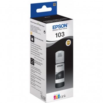Cerneala original Epson T00S14A, 103 EcoTank Black ink bottle-1