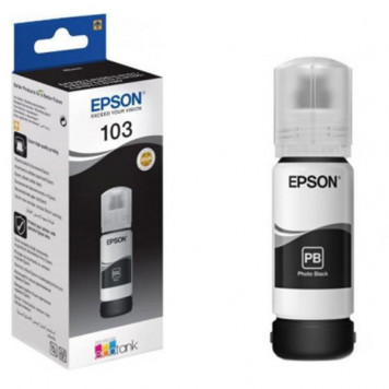 Cerneala original Epson T00S14A, 103 EcoTank Black ink bottle-0